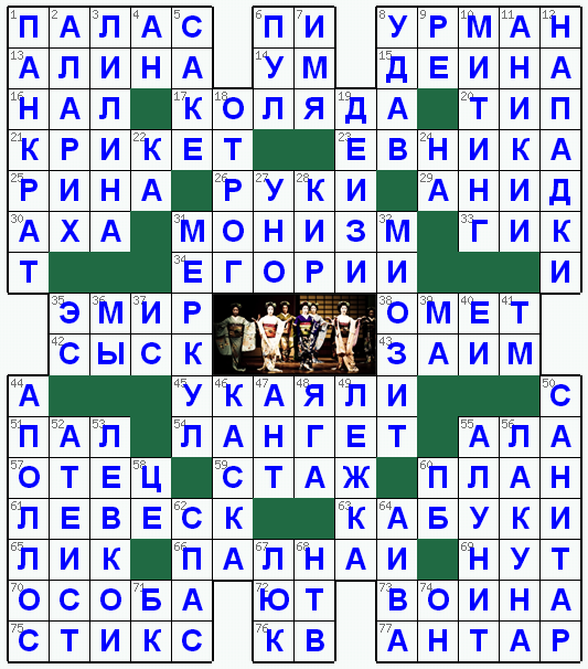 Распечатать кроссворд