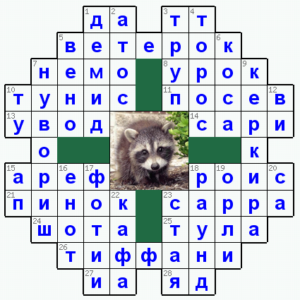 Распечатать кроссворд