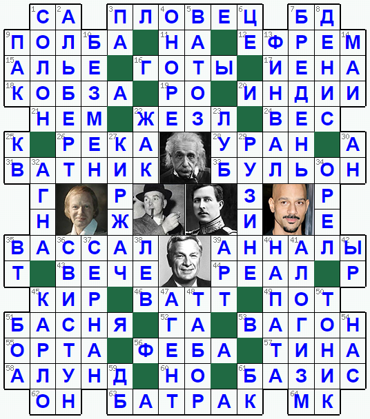 Распечатать кроссворд