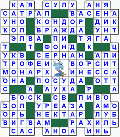 ответы на кроссворд