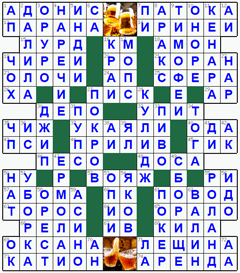 ответы на кроссворд