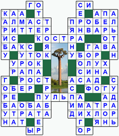 ответы на кроссворд