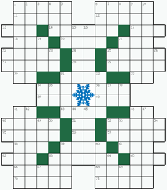 Кроссворд №239: Снежинка
. Сетка кроссворда: 14х16
