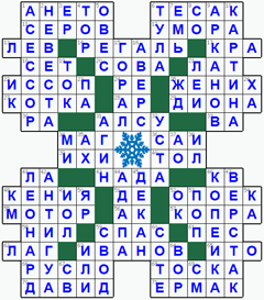 ответы на кроссворд