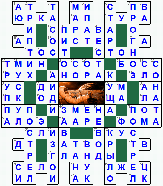 Распечатать кроссворд