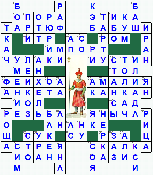 Распечатать кроссворд