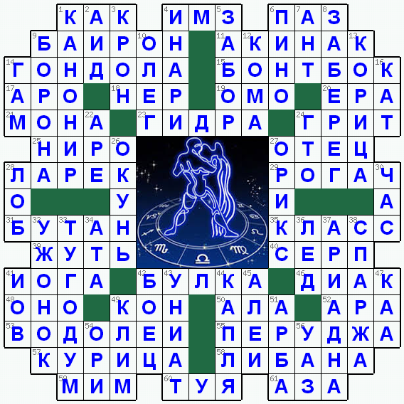 Распечатать кроссворд