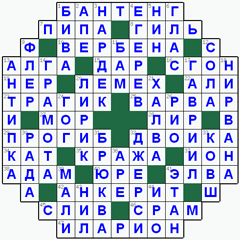 ответы на кроссворд