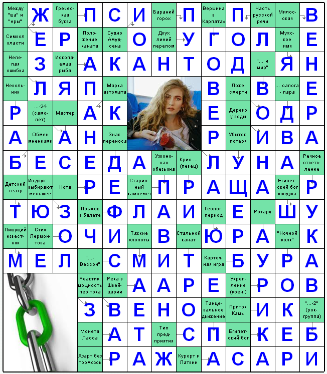 Распечатать сканворд