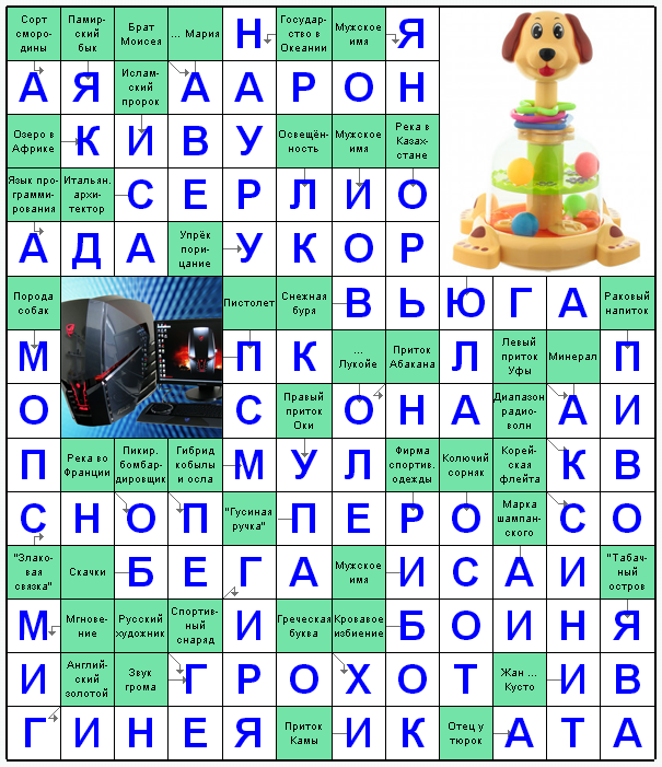 Распечатать сканворд