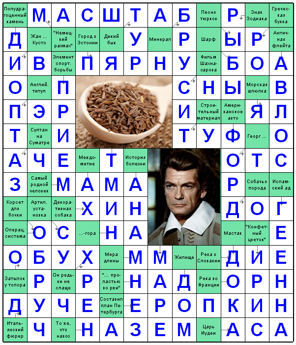 Распечатать сканворд