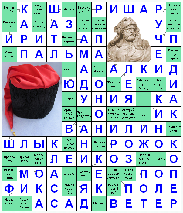 Распечатать сканворд