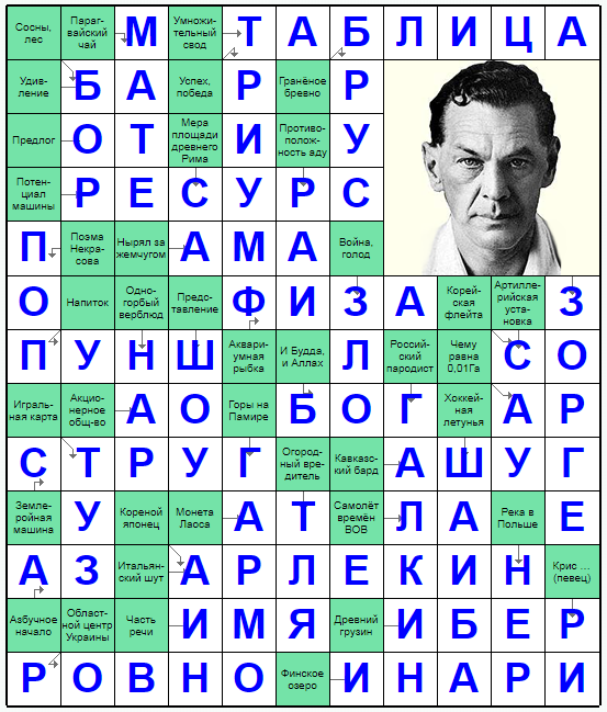 Распечатать сканворд
